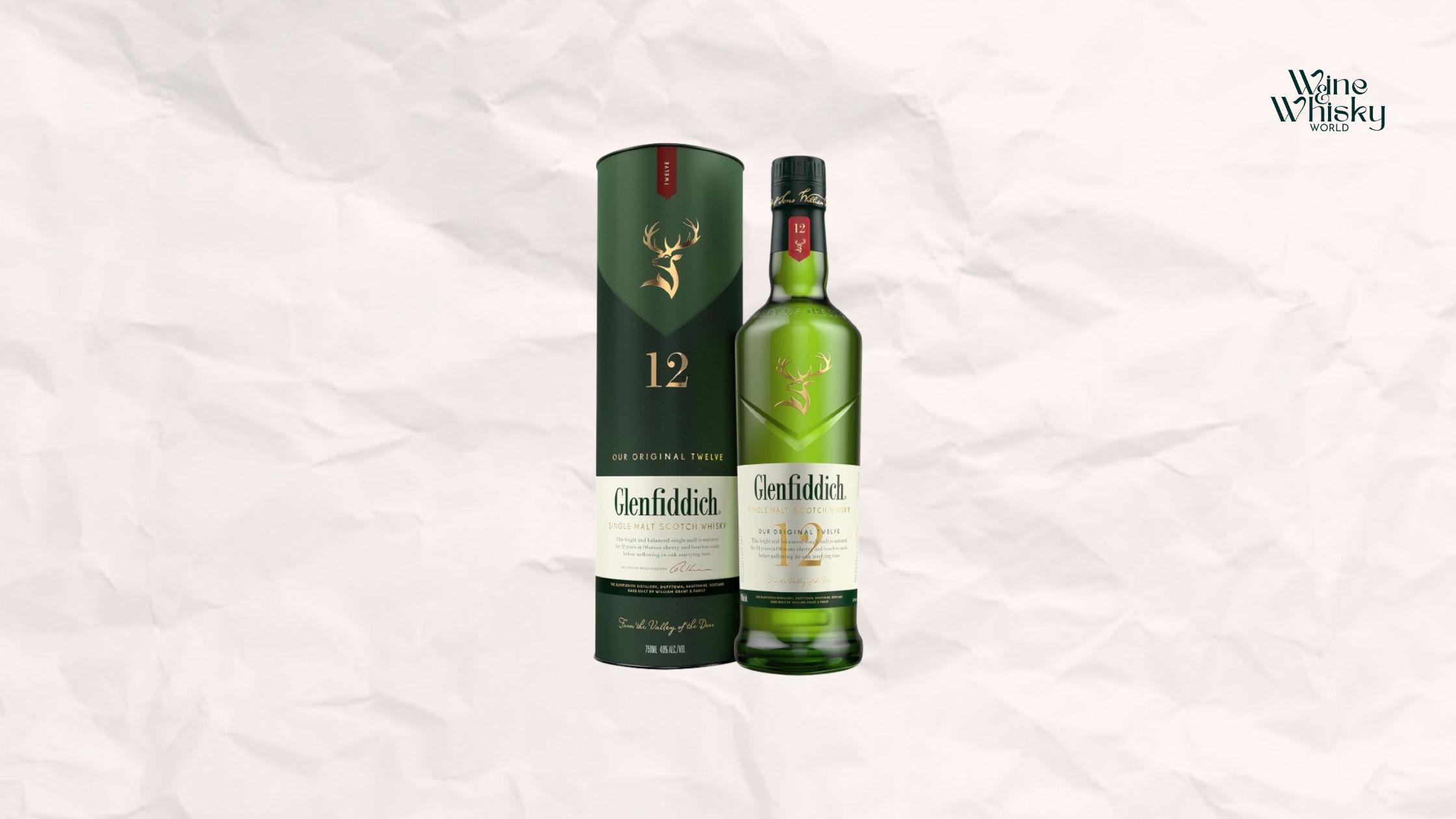 Glenfiddich whisky bottle and winewhiskyworld